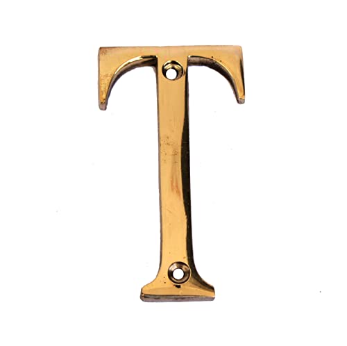 eSplanade - Brass House Hotel Door Name Alphabets - Wall Door Plaque Letter Alphabets - 3" Inches - Golden ("All Alphabet-3")