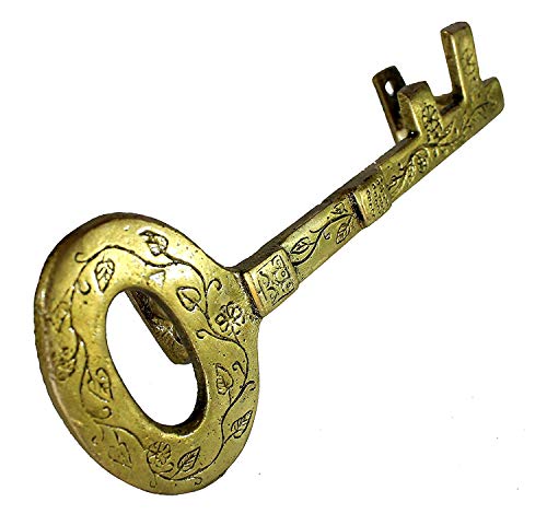 eSplanade - Designer Peacock Brass Door Handle Pair (2 pcs) | Home Decor | Door Decor | Pair of Brass Door Handles | Pair of Brass Door Pulls