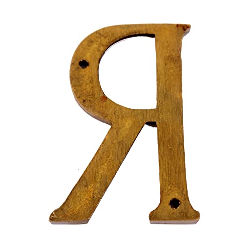 eSplanade - Brass House Hotel Door Name Alphabets - Wall Door Plaque Letter Alphabets - 3" Inches - Golden ("All Alphabet-3")