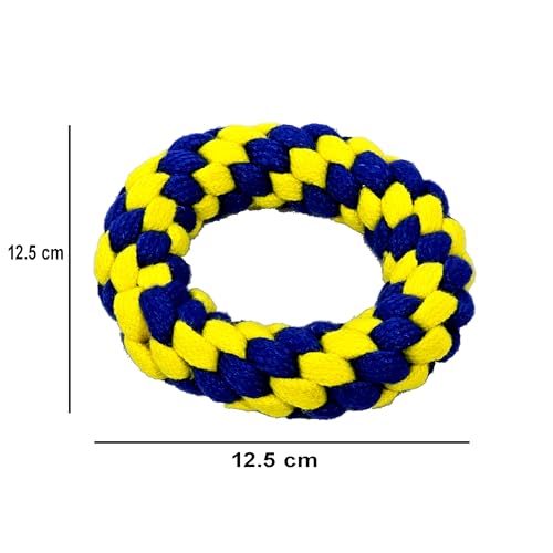 StonKraft Dog Toys Chew Products Set – Puppies Teething Rope Toys Pack, Games for Pets | Suitable for All Dogs, Non-Toxic, Washable & Safe for Pets | Colourful, Bouncy & Fun (Set 1)