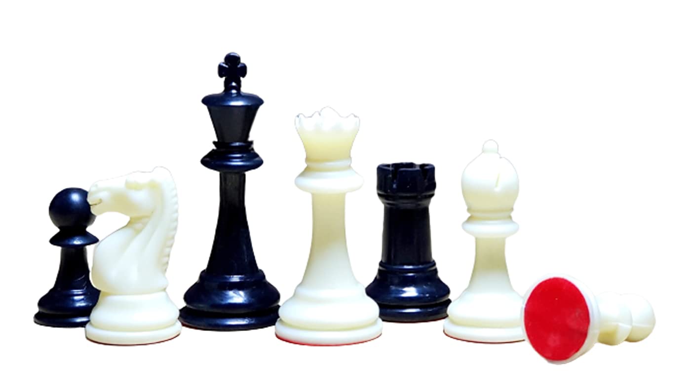 StonKraft - Tournament Chess Pieces (with Two Extra Queens) Chessmen Staunton Coins