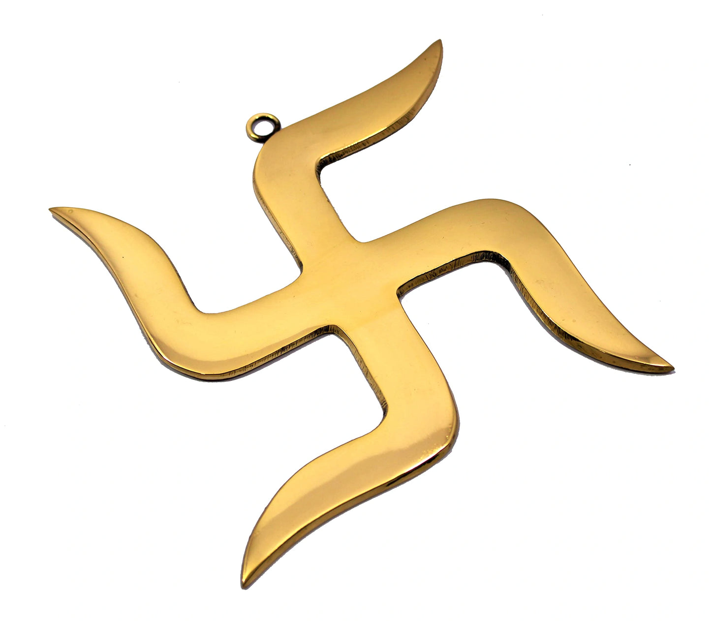 eSplanade Brass Swastik Sathiya Wall Hanging Yantra - 5.5" inches | Vastu | Fengshui | Goodluck, Auspicious, Religious symbols | Pooja Idols | Home Decor