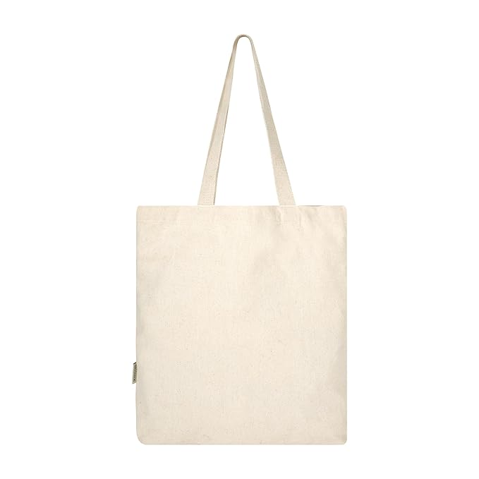 SKAPADORO, Canvas Zip Tote - 100% Cotton, Ecofriendly Printed Tote Bags For Travel, College & Beach, Shopping, Grocery, Easy to Wash Trendy Everyday Shoulder Bag