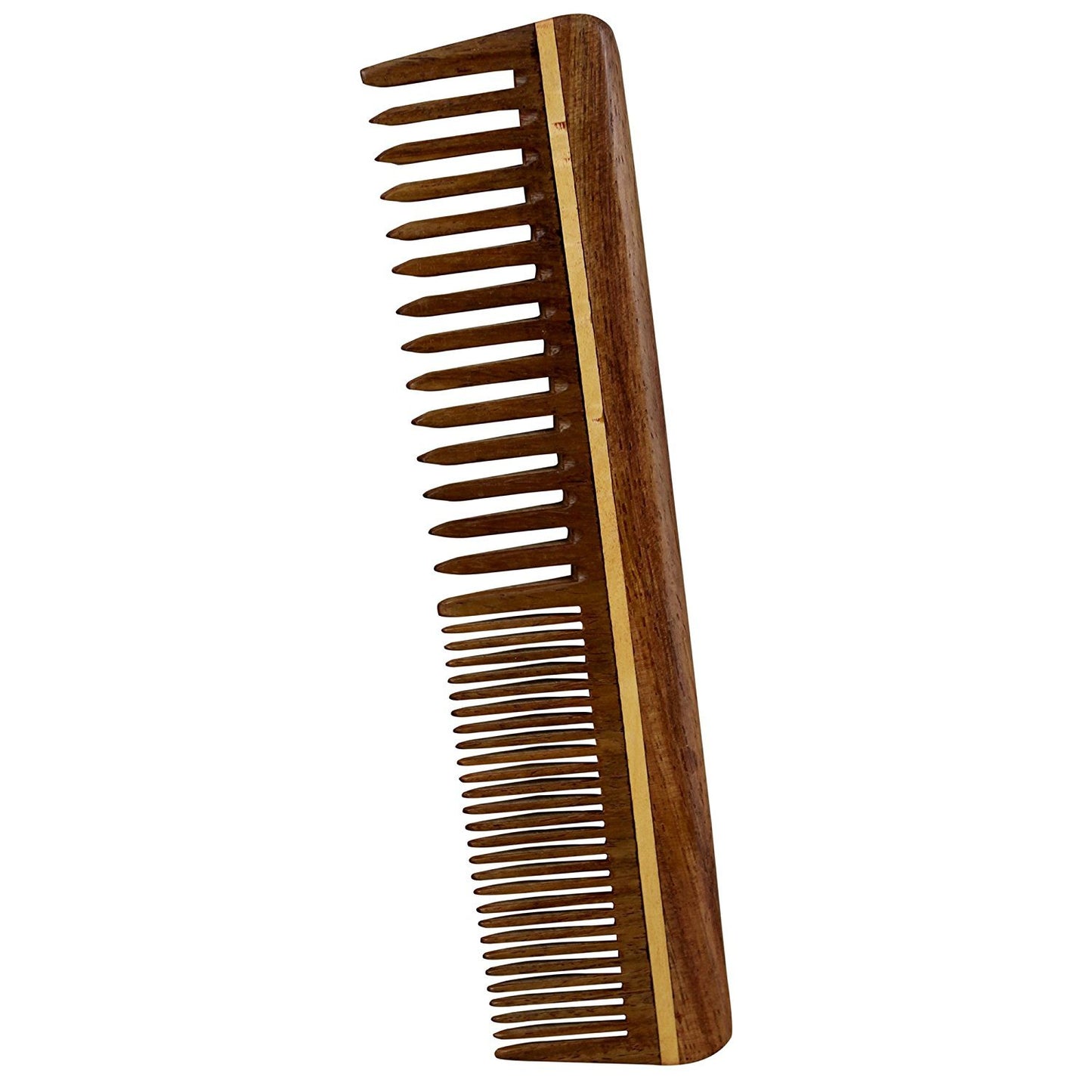 Professional Handmade Wooden Hair Comb for Men & Women, Mustache & Beard Compatible, Made of Sheesham (Rosewood)