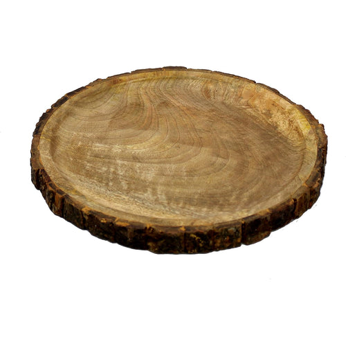 KLEO Serving Tray Platter Dish for Home and Kitchen Tableware Serveware - Wooden - 12