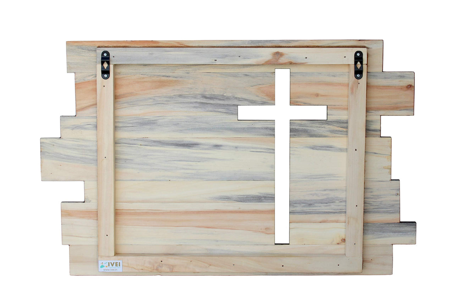 eSplanade Plaque Wall Decor Religious Christian Bible Verse with Neat Wood Cross Background, Church Chapel Decoration - Wooden Art Decor Plaque