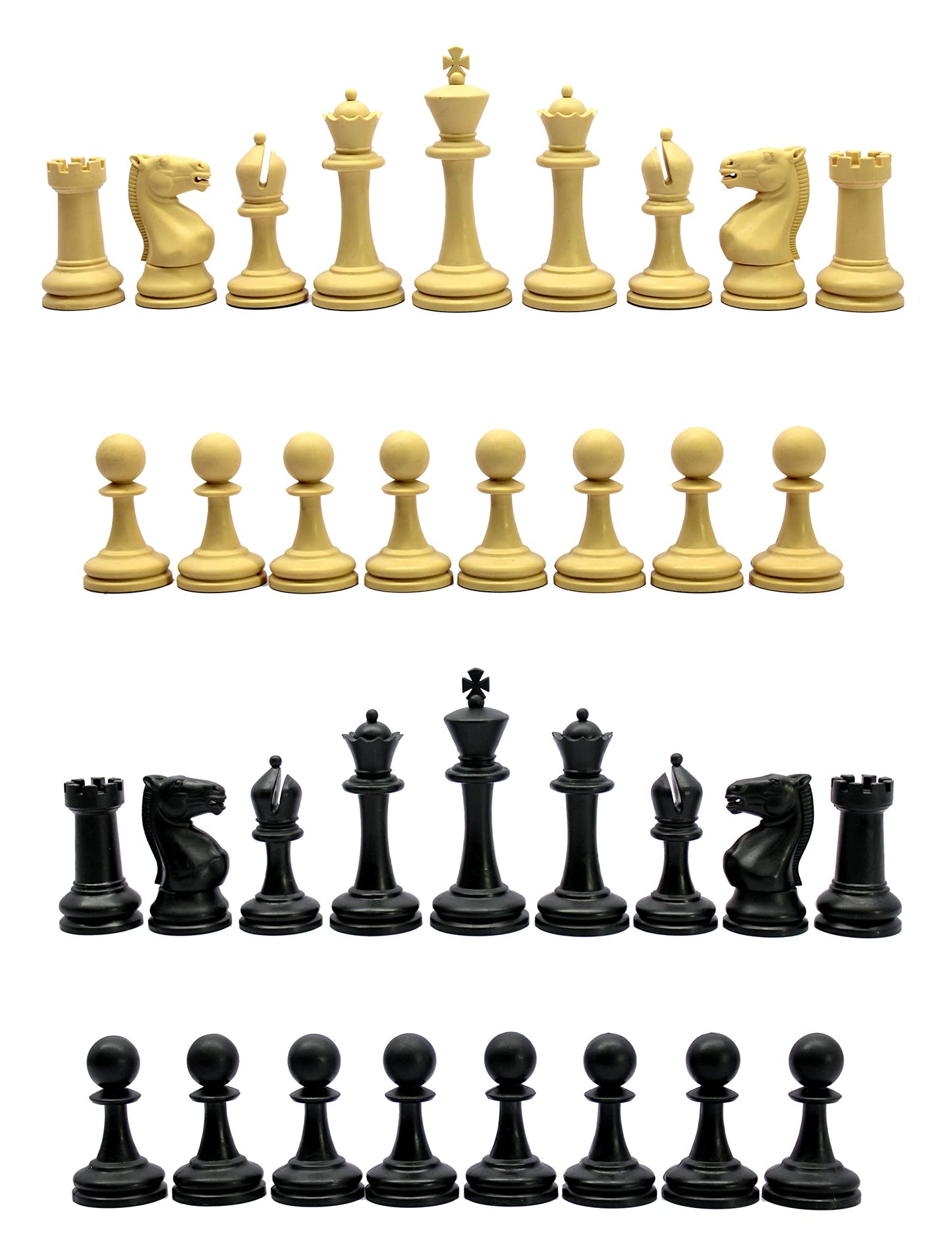 StonKraft - Tournament Chess Pieces (with Two Extra Queens) Chessmen Staunton Coins