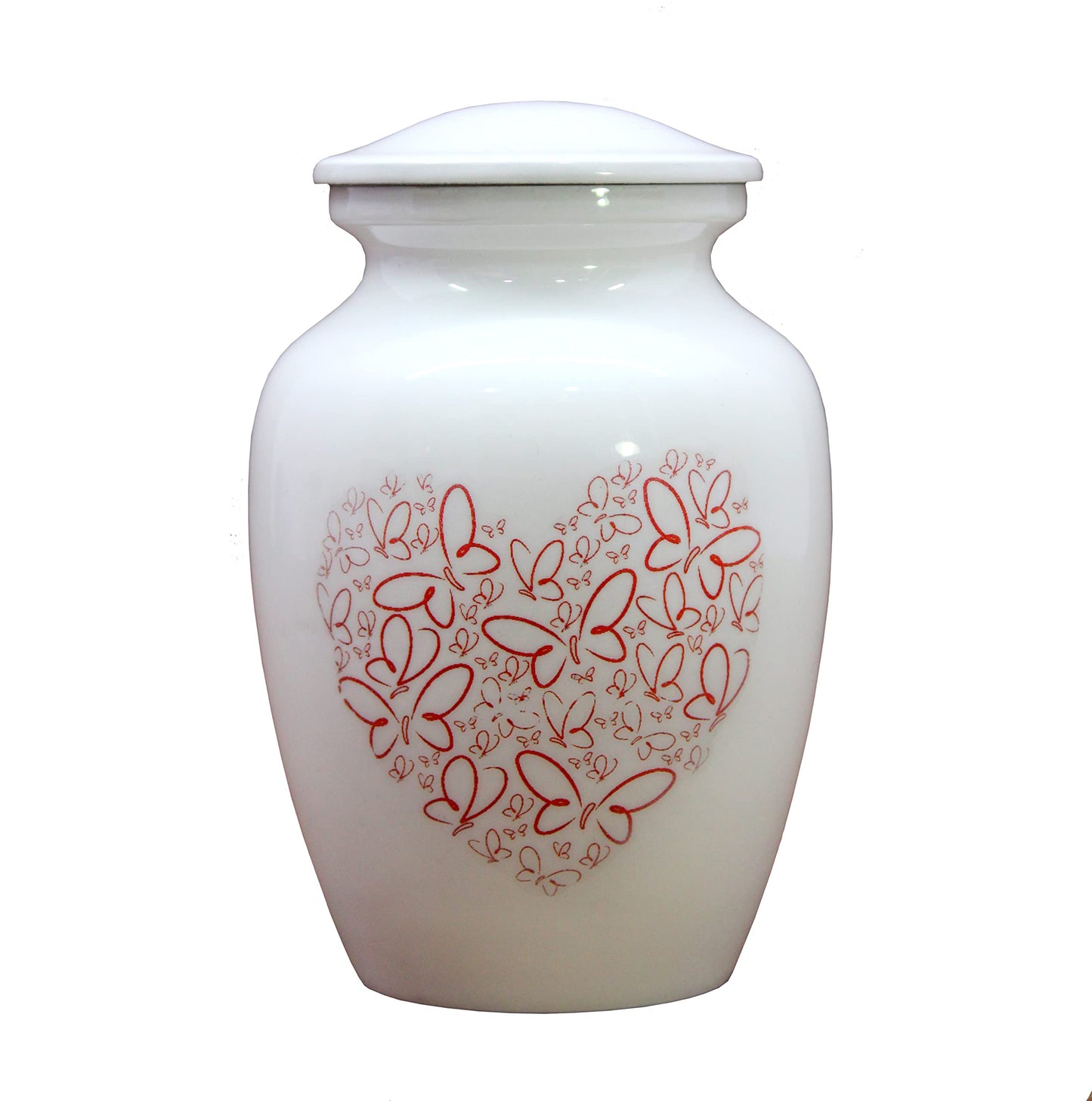 eSplanade Brass Cremation Urn Memorial Jar Pot Container | Medium Size Urn for Funeral Ashes Burial | Engraved Metal Urn | Multicolor- 6" Inches