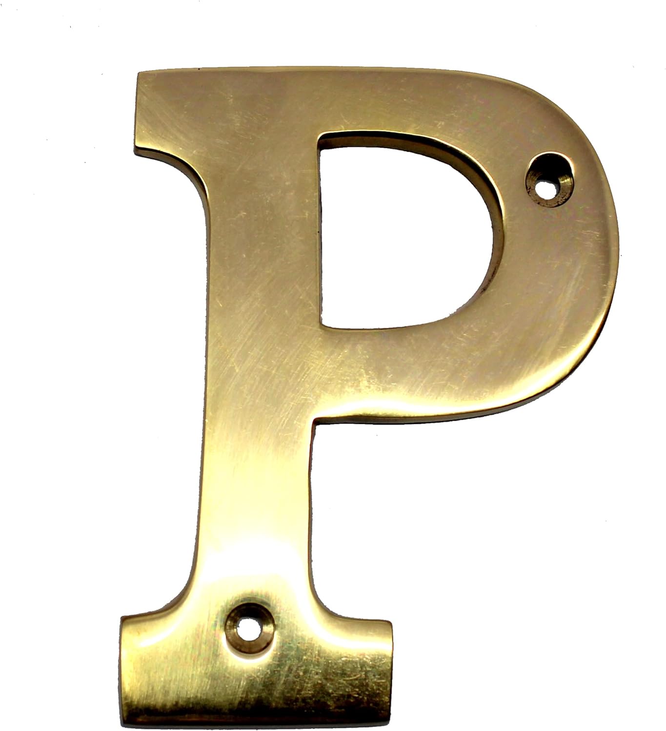 Esplanade Brass House Hotel Door Name - Wall Door Plaque Alphabet Letter "P" - 4" Inches