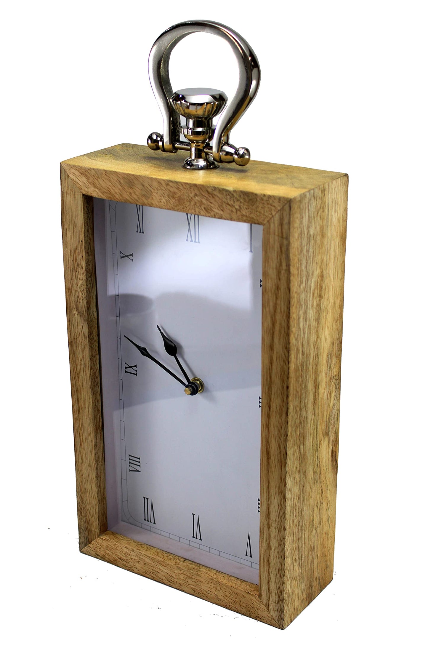 eSplanade Wooden Hanging Wall Clock - 12 inches Height | Time Piece | Home Decor