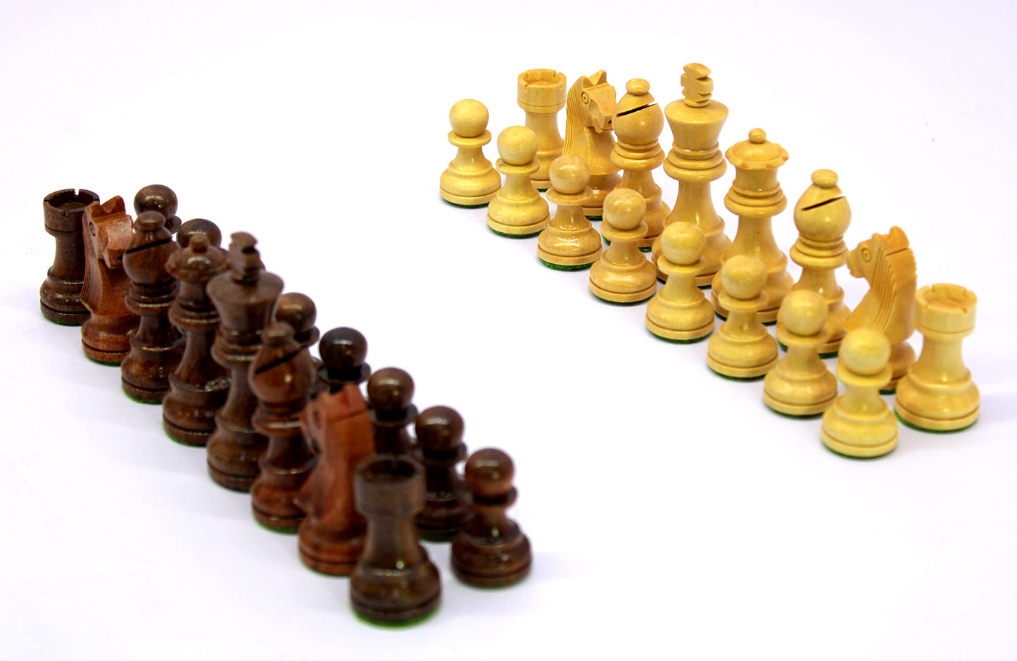 Stonkraft - 19" x 15" - Genuine Roll-Up Leather Chess Set - with Wooden Chess Pieces with Innovative Carry Pouch