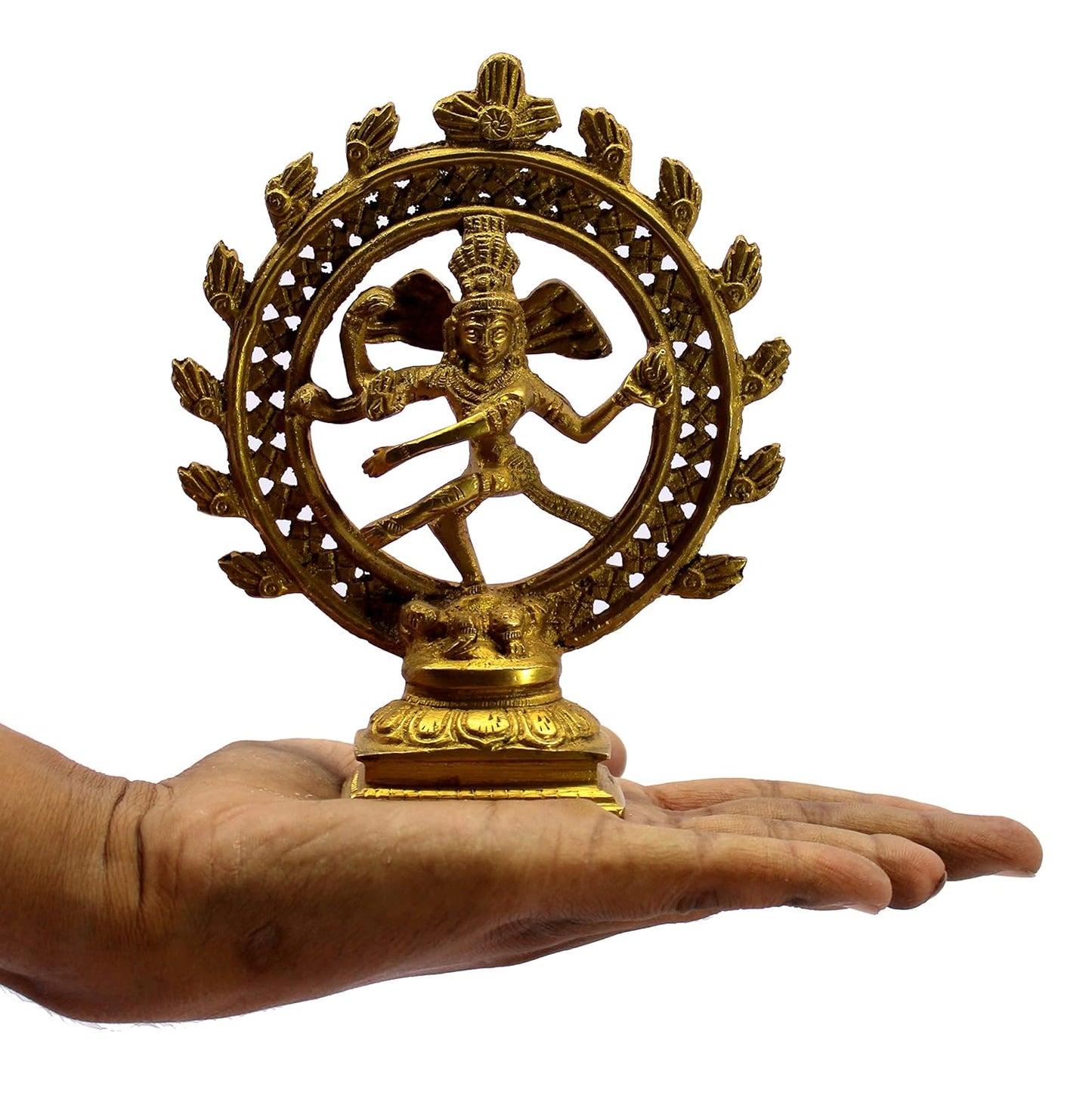 StonKraft 6" Brass Natraj Statue Idol Sculpture Shiva - Nataraj The Lord of Dance Natrajan