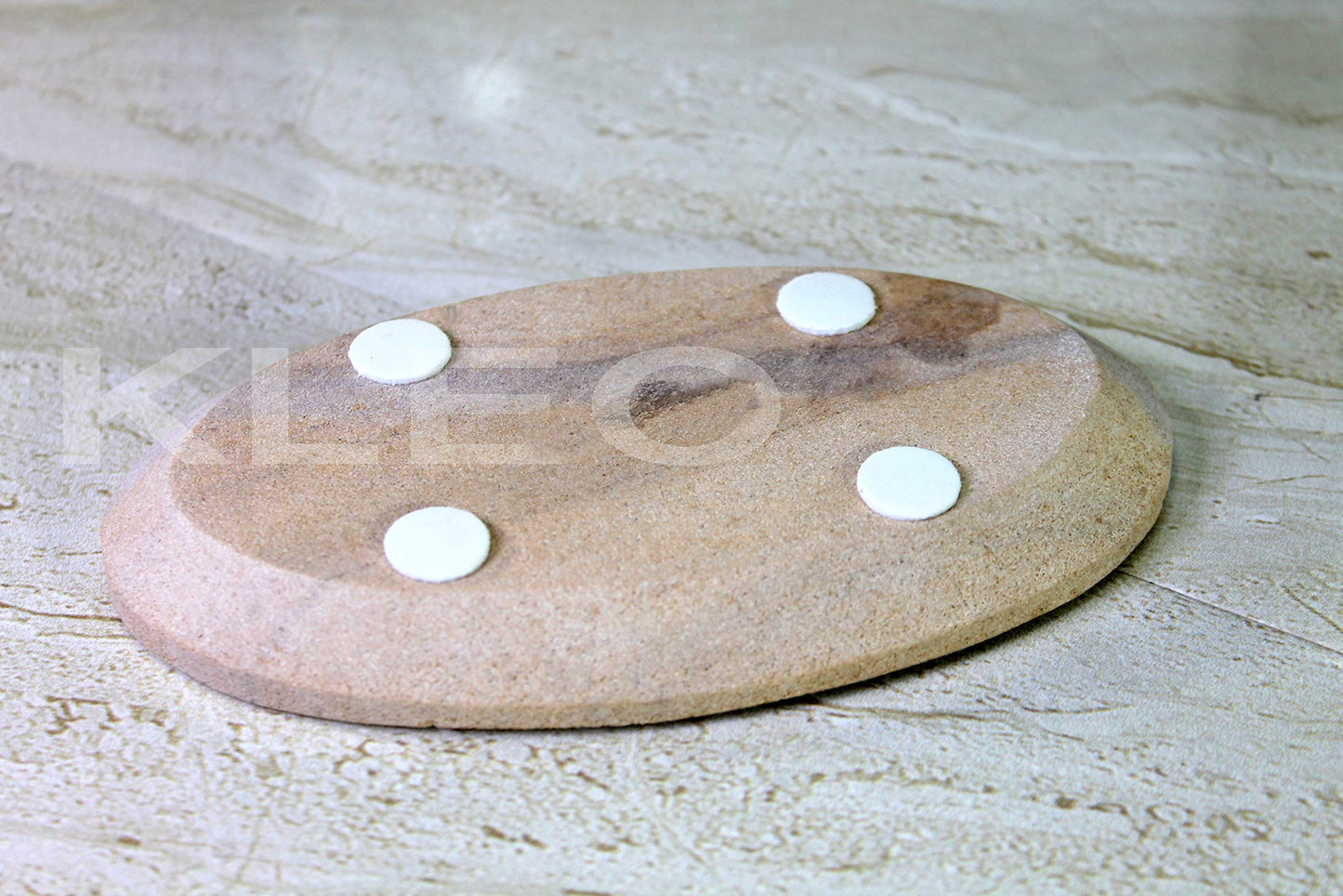 Natural Water Absorbent & Rigged Soap Dish Soap Holder made of Natural Stone - Unique Bath Bathroom Accessories
