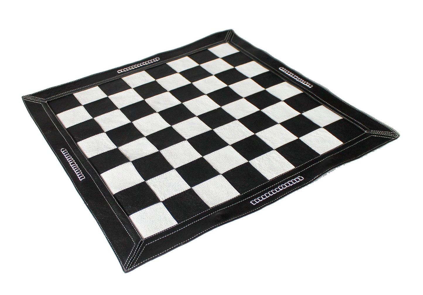 Stonkraft - 19" x 19" - Genuine Suede Leather Chess Board | Roll-up Chess | Tournament Chess