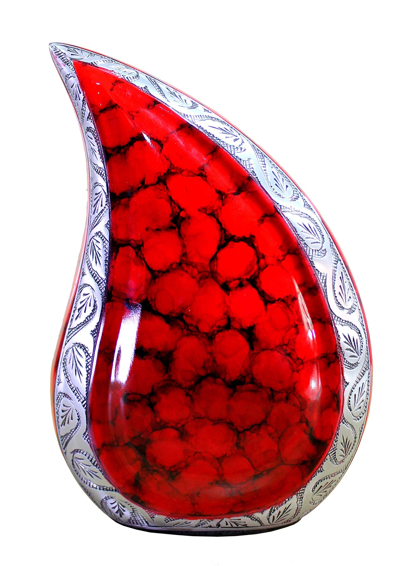 eSplanade Teardrop Cremation Urn Memorial Container Jar Pot | Cremation urn | Metal urn | Burial urn