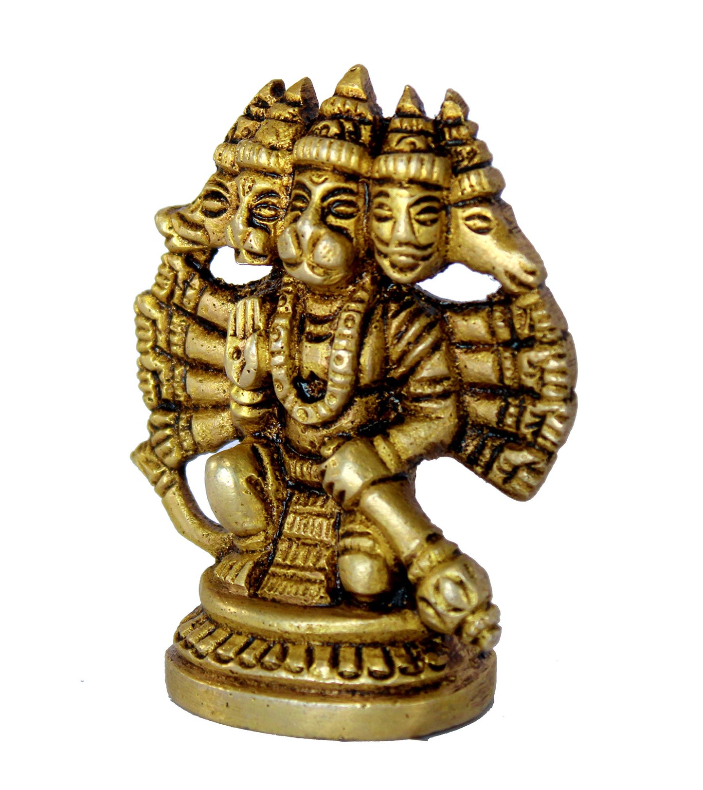 eSplanade Brass Panchmukhi Hanuman Anjaneya Pavan Putra Bajrangbali Idol Murti Moorti Statue