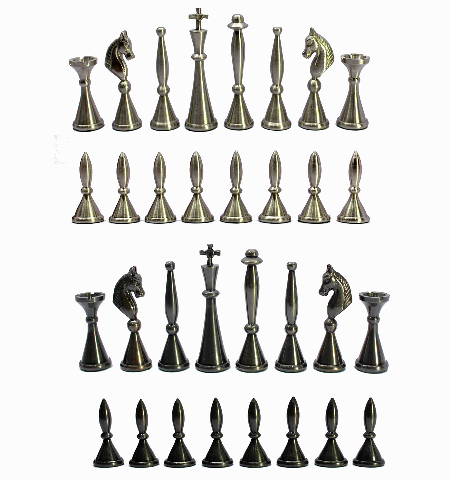 StonKraft Brass Chess Pieces Coins Pawns Chessmen - Copper Metal Chess Pieces