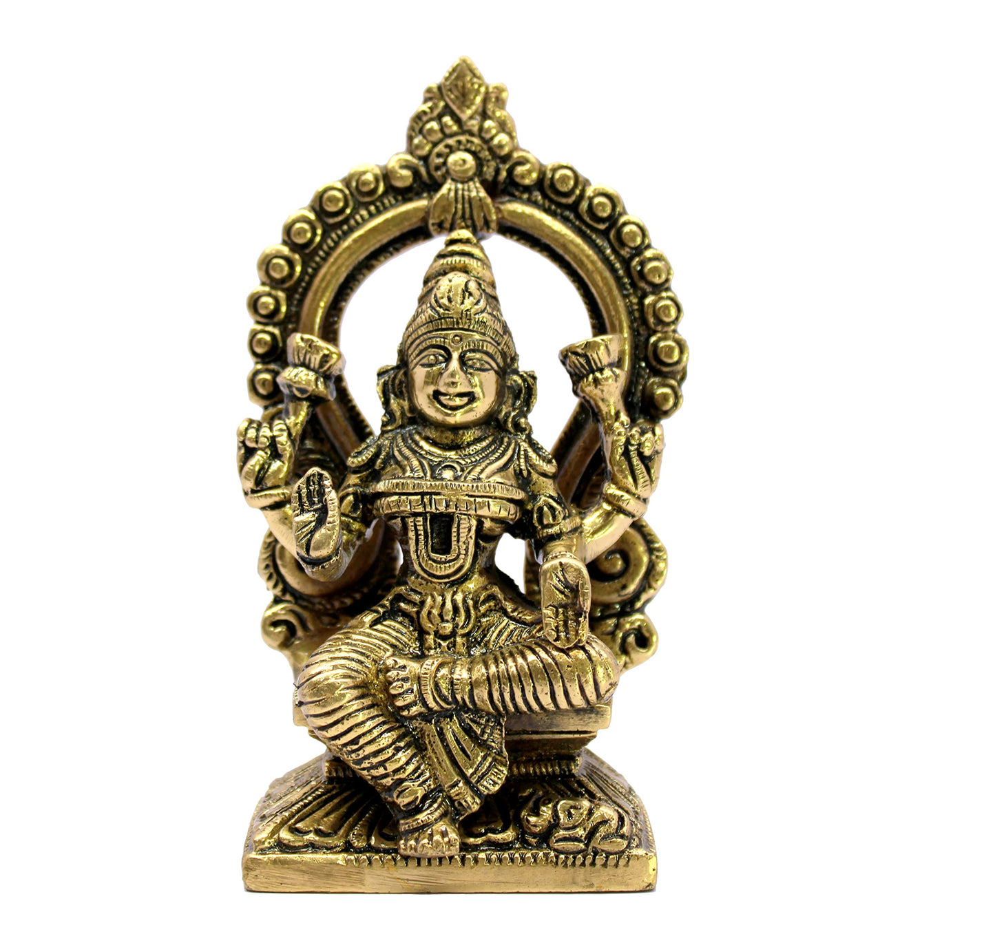 ESPLANADE - Laxmi Ganesh Saraswati Idols | Ganesha Lakshmi Sculpture Murti Idol Statue | for Home Temple, Office Mandir, Home Decor (5.9" Height)