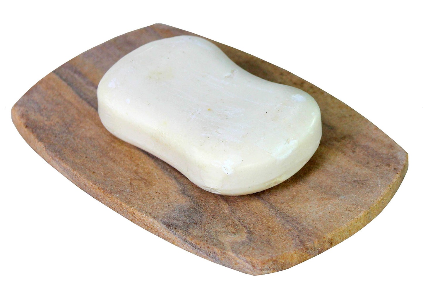 Natural Water Absorbent & Rigged Soap Dish Soap Holder made of Natural Stone - Unique Bath Bathroom Accessories