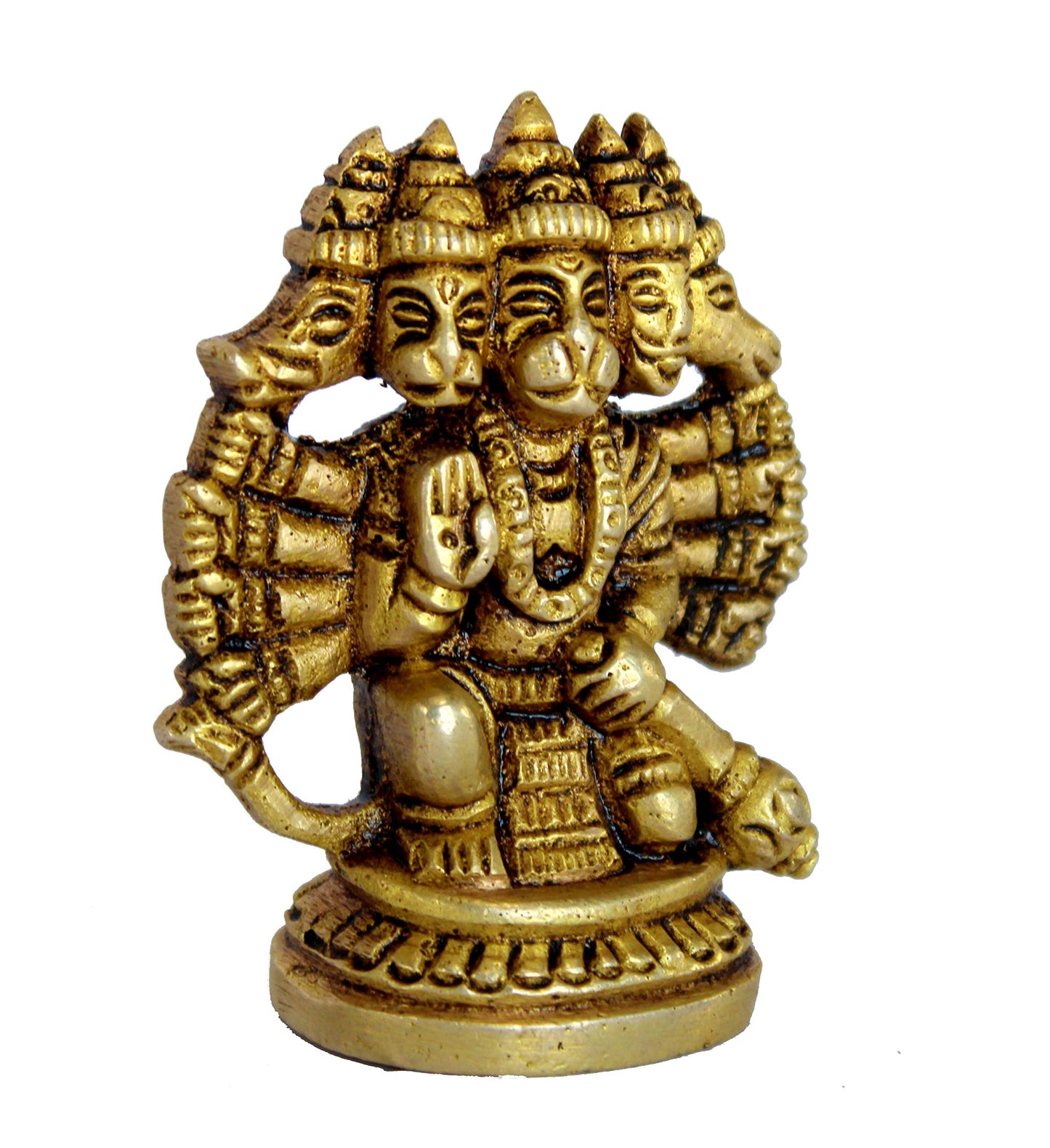 eSplanade Brass Panchmukhi Hanuman Anjaneya Pavan Putra Bajrangbali Idol Murti Moorti Statue