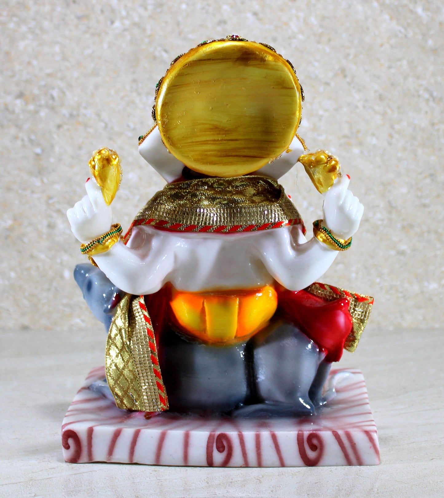 eSplanade Resin Ganesha Ganesh Murti Idol Statue Sculpture - Multi-colour - 9", 11" Inches
