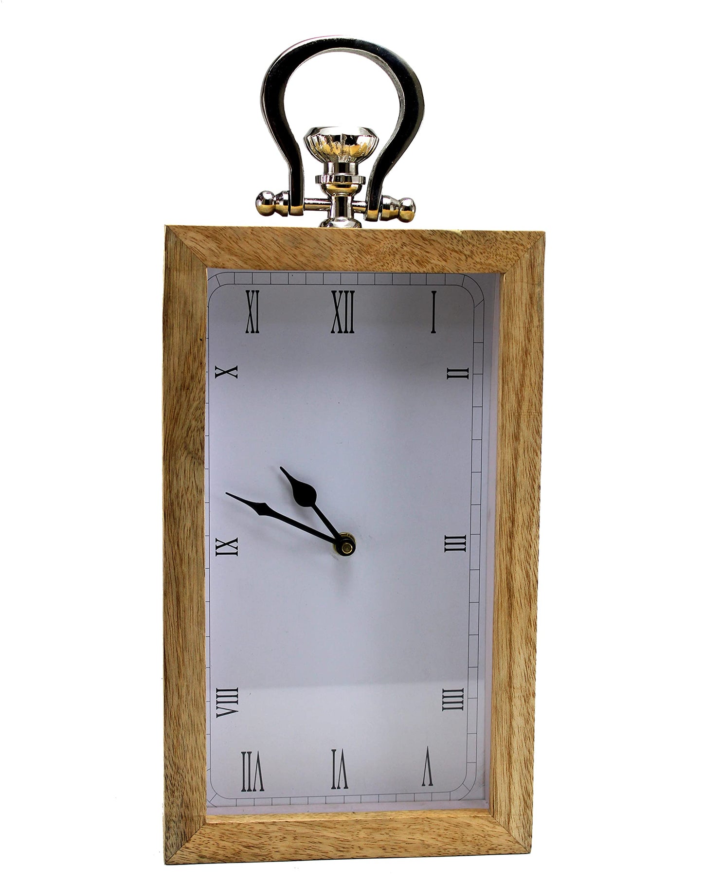 eSplanade Wooden Hanging Wall Clock - 12 inches Height | Time Piece | Home Decor