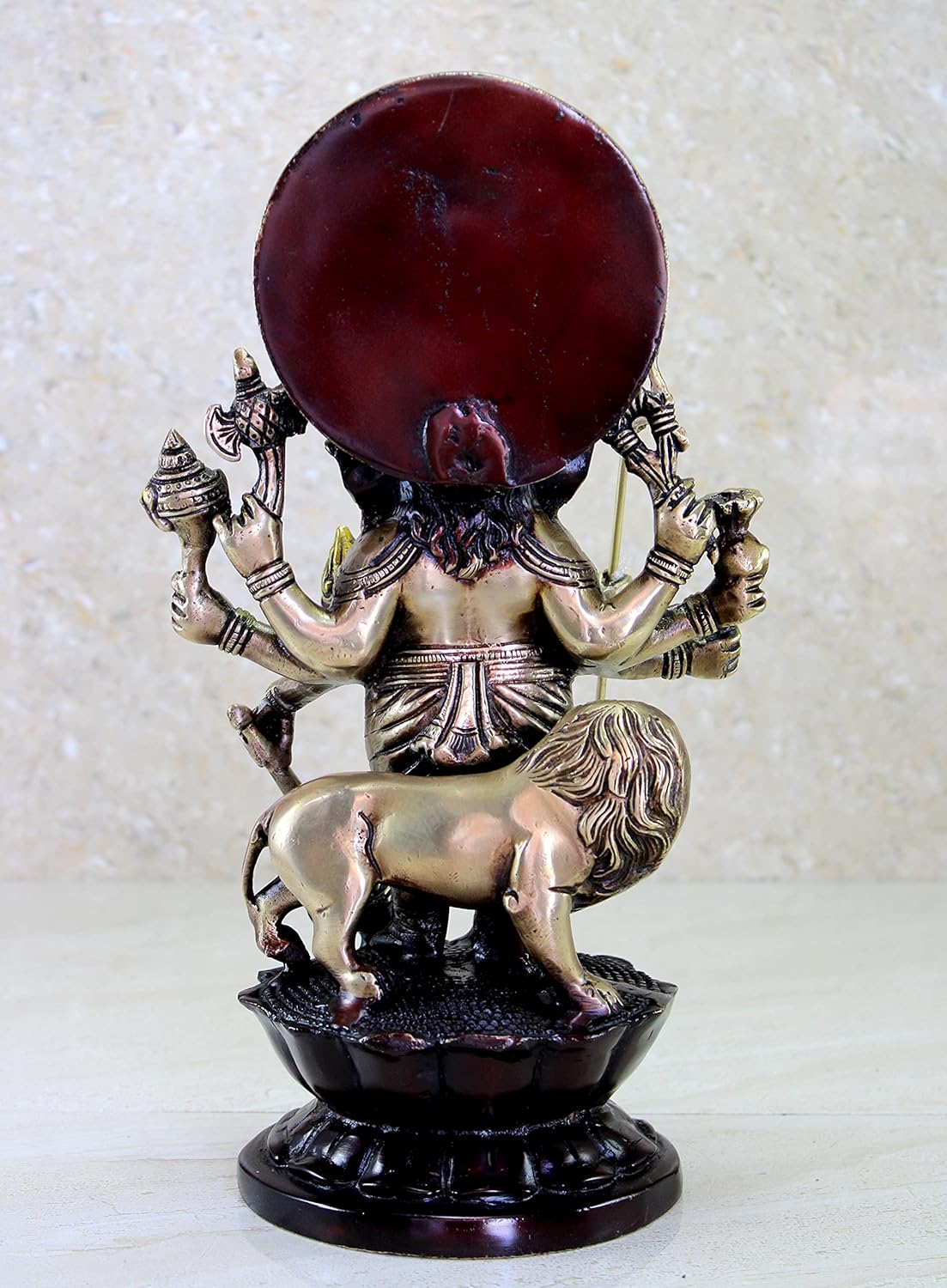 eSplanade Brass Heramba Ganapati Statue - 11.75 inches | Home Decor | Ganesh Ganesha Ganapathi Murti Idol