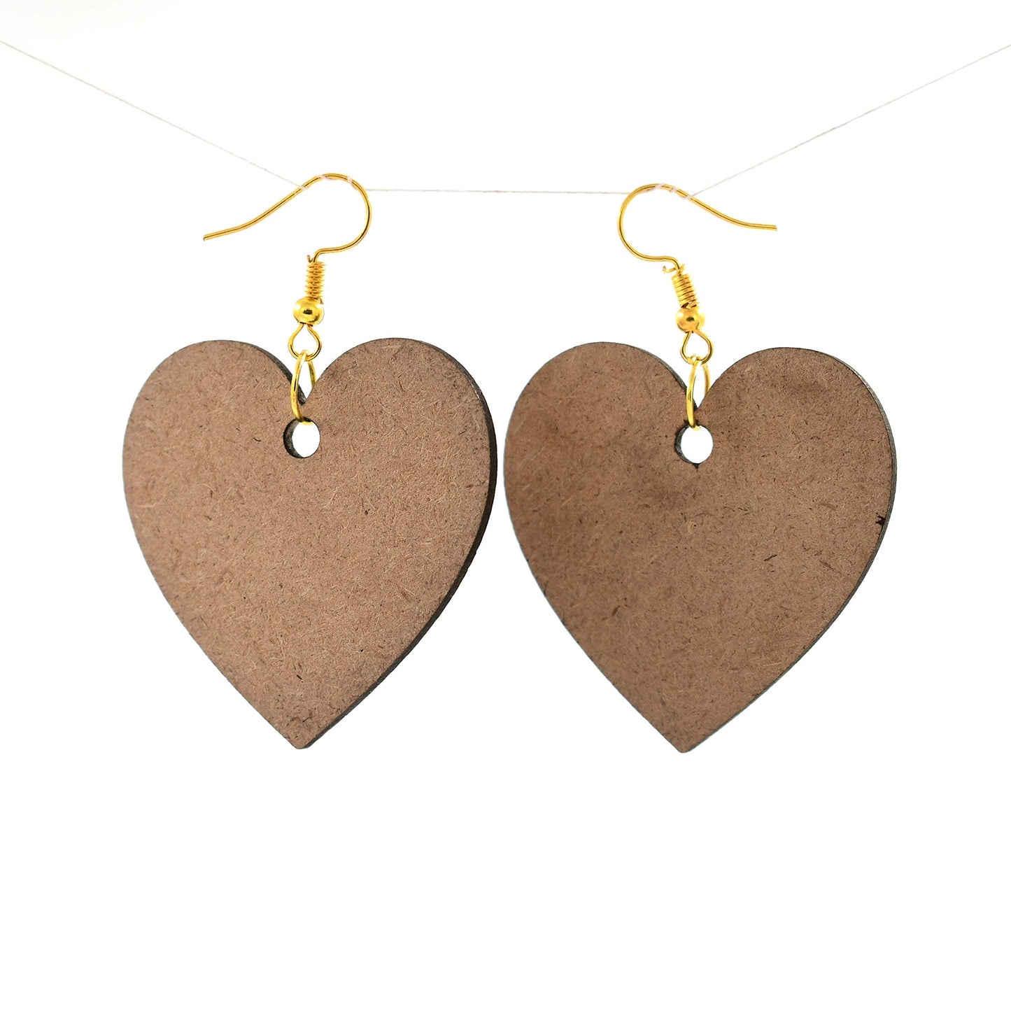 IVEI DIY MDF Earrings Wood Sheet Craft - MDF Cutouts Fancy & Basic Earrings - Plain MDF Blanks Cutouts - Set of 5 for Painting Wooden Sheet Craft, Decoupage, Resin Art Work & Decoration