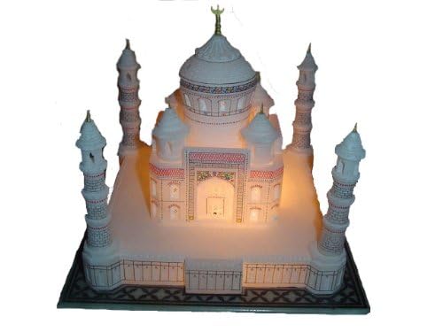 StonKraft Stone 6" Indian White Marble Agra Taj Mahal Tajmahal Replica Reconstructed Model