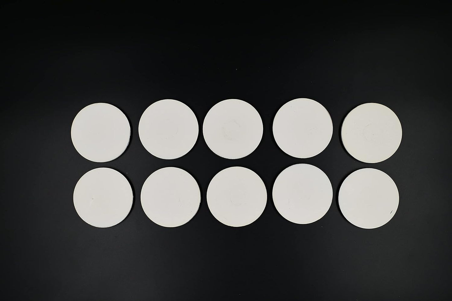 IVEI DIY MDF Wood Sheet Round Craft Magnet with Primer Plain MDF Fridge Magnet Blanks Cutouts- Set of 10 with 3mm- 3in dia for Painting Wooden Sheet Craft, Decoupage, Resin Art Work & Decoration