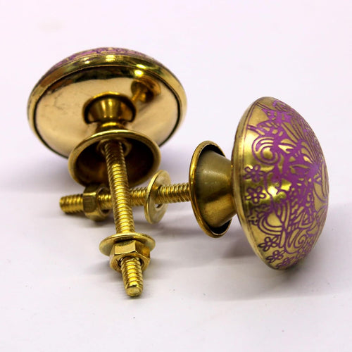 eSplanade Cupboard Drawer Copper Knobs | Drawer Handles | Cupboard Pulls - Set of 2