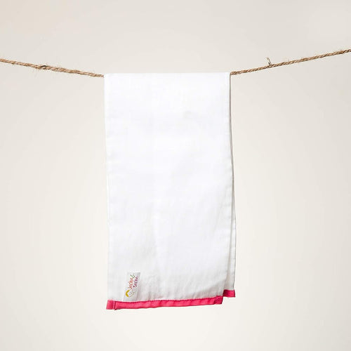 JnB Jacha & Bacha Pure Soft Cotton Dhoti Burp Cloth for Babies - Set of 4 (Pink)