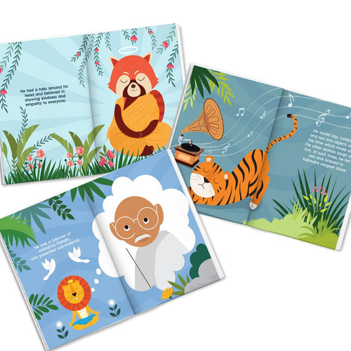 Yug Animal Series: Eight Combo Story Books for Kids - Illustrated Animal Moral Stories with Colourful Pictures - Fun Learning Book for 3+ Year Old Children with Colouring Sheet - Bedtime Stories