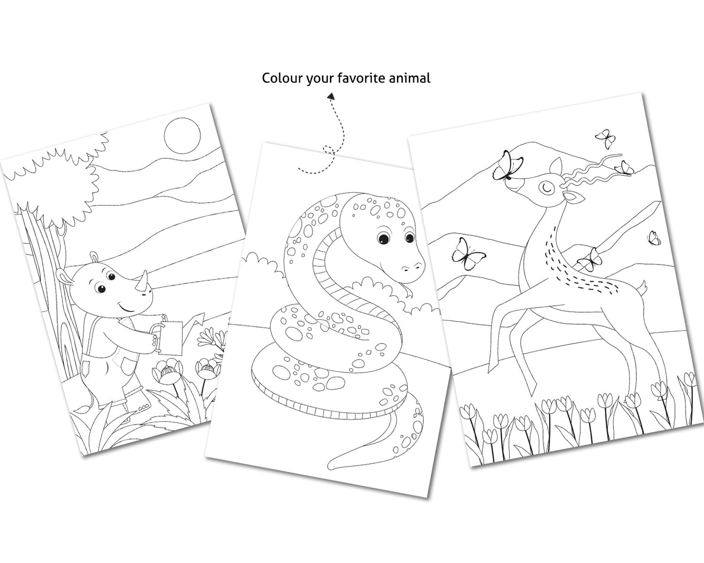Yug Animal Series: Eight Combo Story Books for Kids - Illustrated Animal Moral Stories with Colourful Pictures - Fun Learning Book for 3+ Year Old Children with Colouring Sheet - Bedtime Stories