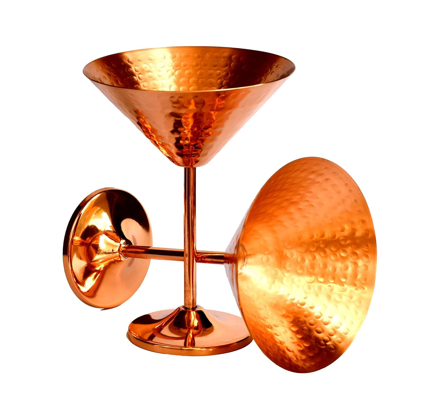 ESPLANADE Copper Cocktail Glasses, Metal Wine Goblets, Champagne Flutes, Royal Medieval Chalices Vintage Coupes, Diwali Gift, Wedding Anniversary Gift