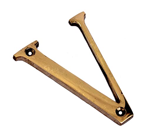 eSplanade - Brass House Hotel Door Name Alphabets - Wall Door Plaque Letter Alphabets - 3" Inches - Golden ("All Alphabet-3")