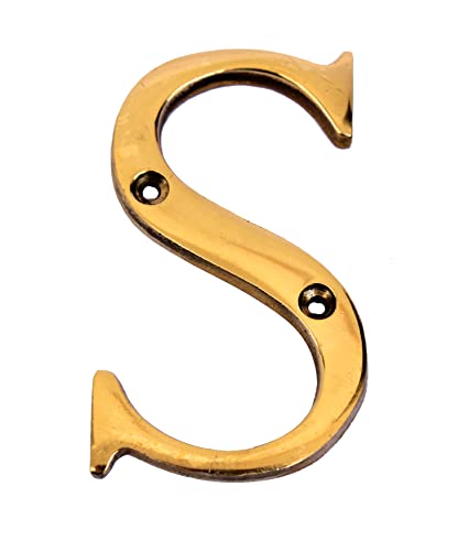 eSplanade - Brass House Hotel Door Name Alphabets - Wall Door Plaque Letter Alphabets - 3" Inches - Golden ("All Alphabet-3")