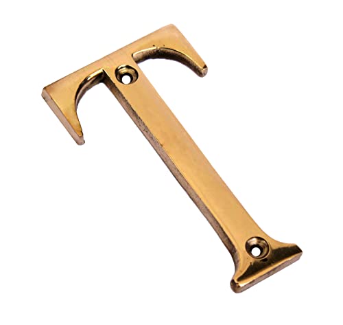 eSplanade - Brass House Hotel Door Name Alphabets - Wall Door Plaque Letter Alphabets - 3" Inches - Golden ("All Alphabet-3")