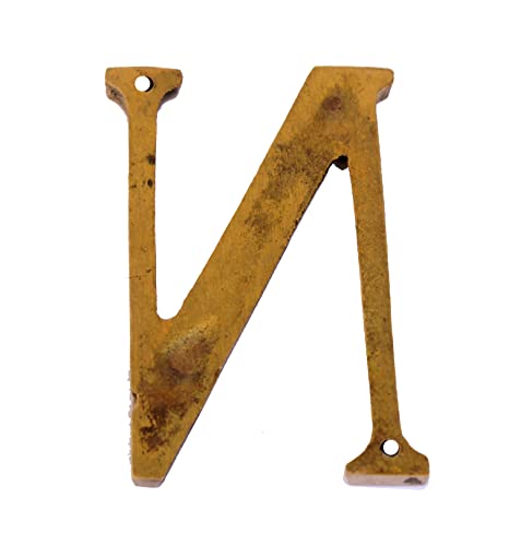 eSplanade - Brass House Hotel Door Name Alphabets - Wall Door Plaque Letter Alphabets - 3" Inches - Golden ("All Alphabet-3")