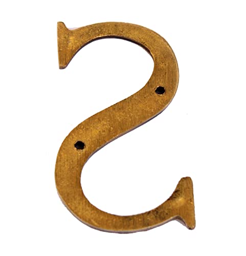 eSplanade - Brass House Hotel Door Name Alphabets - Wall Door Plaque Letter Alphabets - 3" Inches - Golden ("All Alphabet-3")