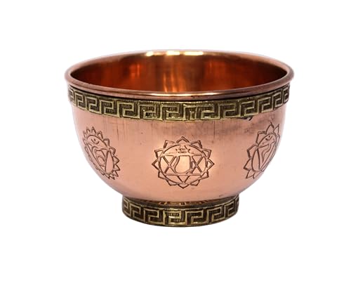 ESPLANADE 3" Copper Offering Bowl | Altar Bowl, Ritual Use, Incense Burner, Smudging Bowl, Decorative Bowl for Home Decor, Housewarming