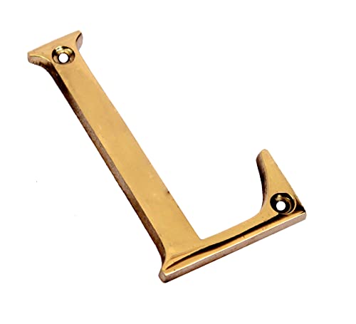 eSplanade - Brass House Hotel Door Name Alphabets - Wall Door Plaque Letter Alphabets - 3" Inches - Golden ("All Alphabet-3")