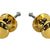 eSplanade Pair of Brass Cupboard Knobs Polished & Lacquered | Hanging Hooks | Holder | Wall Hooks | Coat Hooks (2 CM & 3 CM)