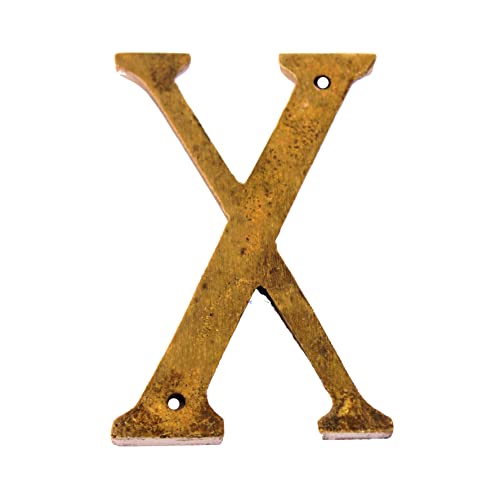 eSplanade - Brass House Hotel Door Name Alphabets - Wall Door Plaque Letter Alphabets - 3" Inches - Golden ("All Alphabet-3")