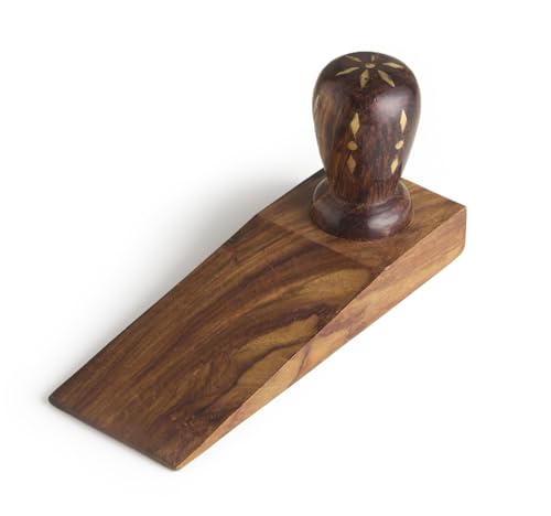 Esplanade Mango Wood Bird Door Stopper – Wooden Door Wedge, Cute & Functional Home Décor Item (sheesham Wood Stopper)