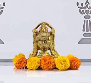 Esplanade - Brass Balaji Venkatesh Tirupati Statue (4.75", Standard, Golden)