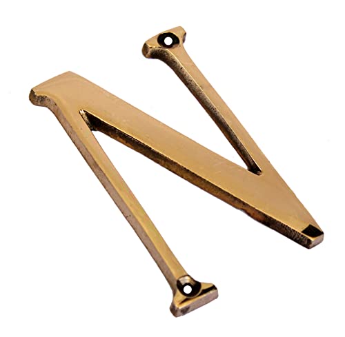 eSplanade - Brass House Hotel Door Name Alphabets - Wall Door Plaque Letter Alphabets - 3" Inches - Golden ("All Alphabet-3")