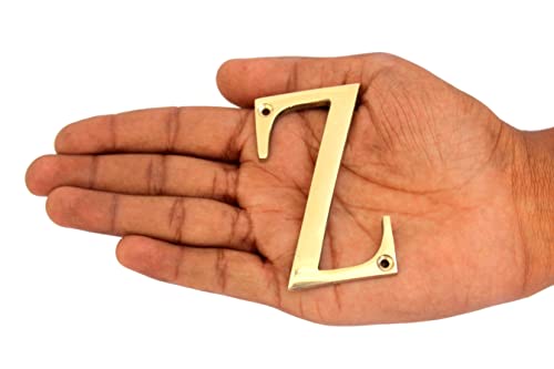 eSplanade - Brass House Hotel Door Name Alphabets - Wall Door Plaque Letter Alphabets - 3" Inches - Golden ("All Alphabet-3")