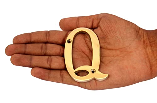 eSplanade - Brass House Hotel Door Name Alphabets - Wall Door Plaque Letter Alphabets - 3" Inches - Golden ("All Alphabet-3")