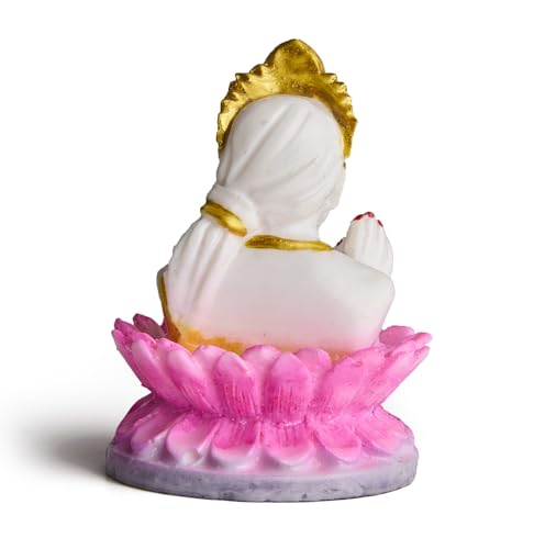 ESPLANADE Murti for Car Dashboard Ð Ashirwad Idol for Home Temple, Office DŽcor Ð Resin Figurine (Sai Baba)